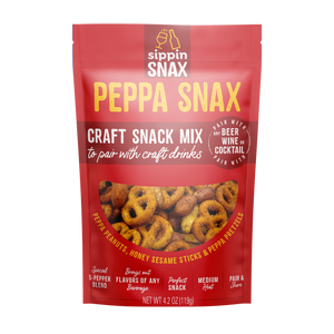 SIPPIN SNAX Peppa Snax Craft Snack Mix 4.2 oz CASE (12 Ct)