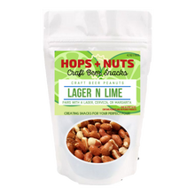 Load image into Gallery viewer, Lager and Lime Peanuts-hops-and-nuts-craft-beer-snacks
